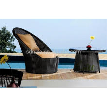 SL- (41) Wicker Rattan Outdoor-Möbel runden hohen Rücken Sofa Stuhl